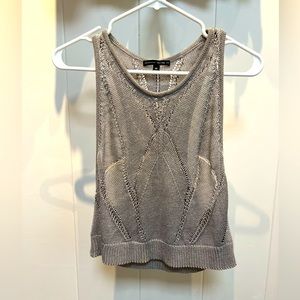 Dolce Vita Racer Back Sweater Tank Grey Size XS